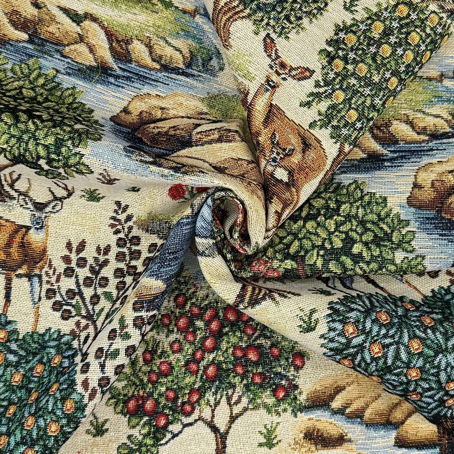 Luxury Cotton Rich Tapestry Fabric – New World Full Colour 55