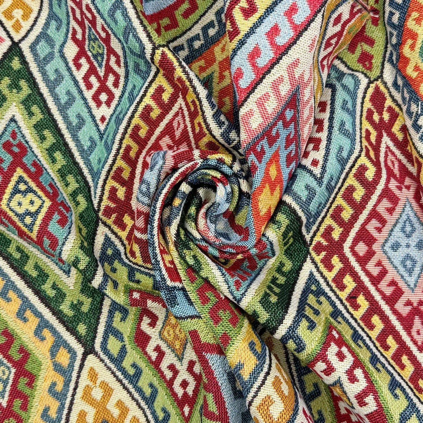 Luxury Weight Cotton Rich Tapestry Fabric | New World Full Colour 55" (140cm) Wide – Sold by the Meter