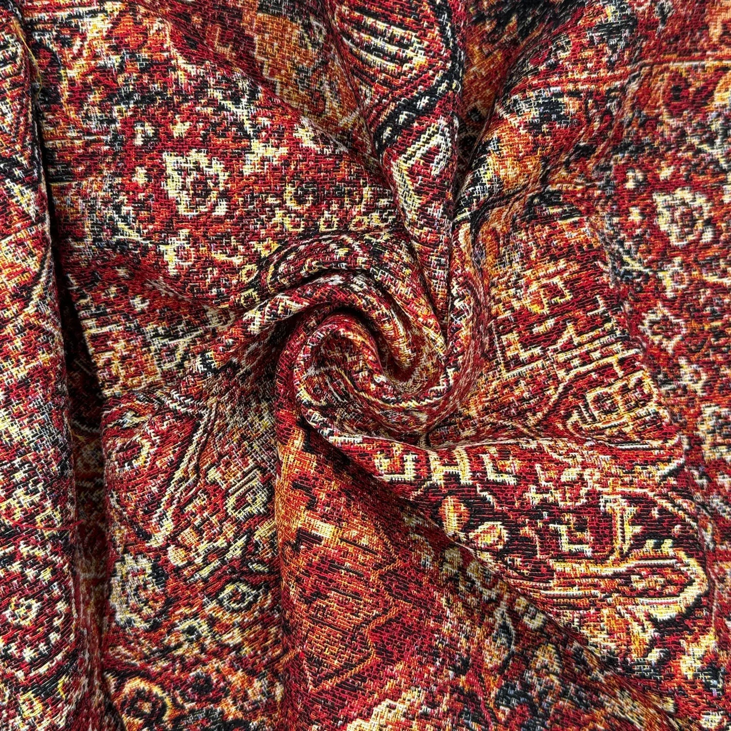 Luxury Cotton Rich Tapestry Fabric – New World Full Colour 55" (140cm) Wide – 15M Roll