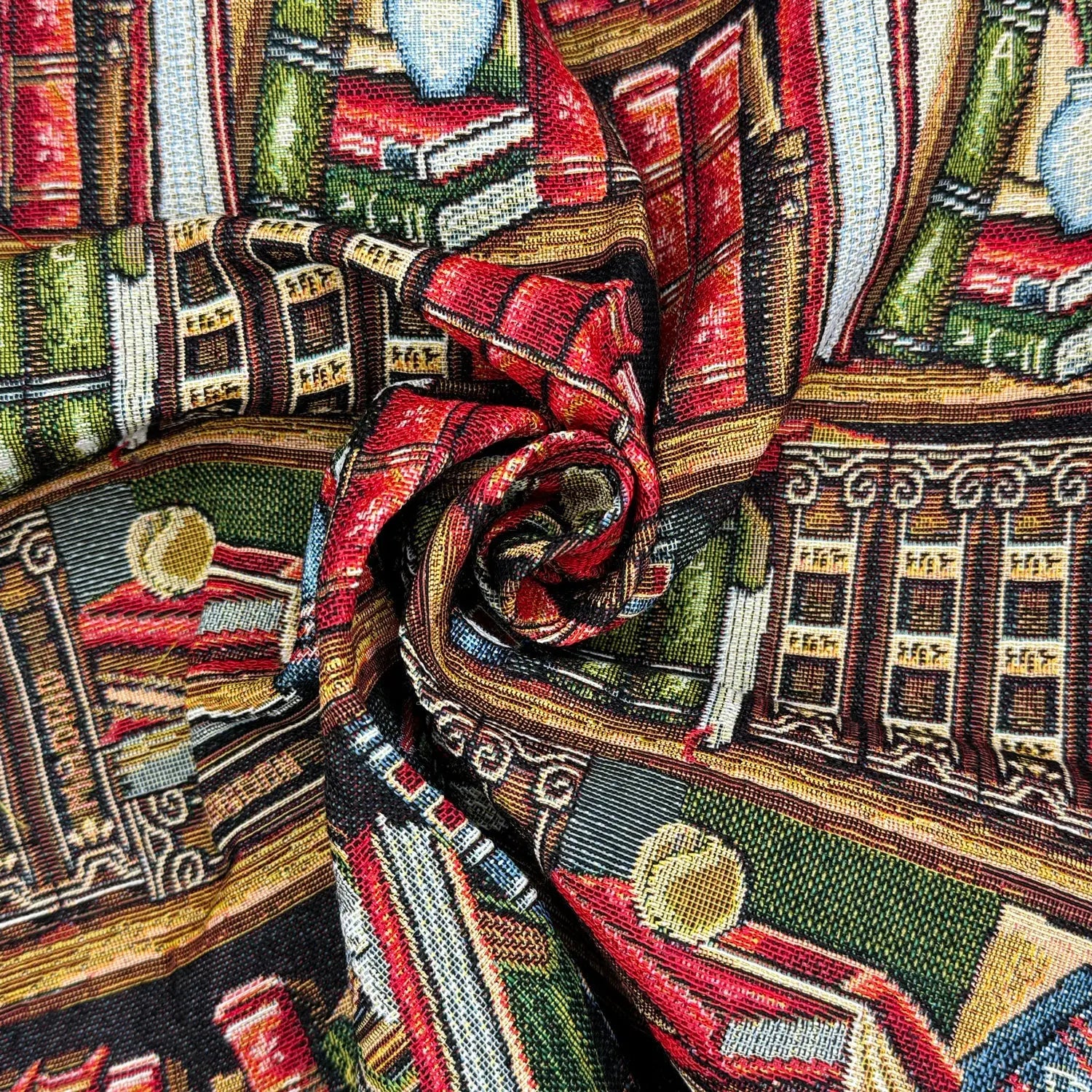 Luxury Cotton Rich Tapestry Fabric – New World Full Colour 55