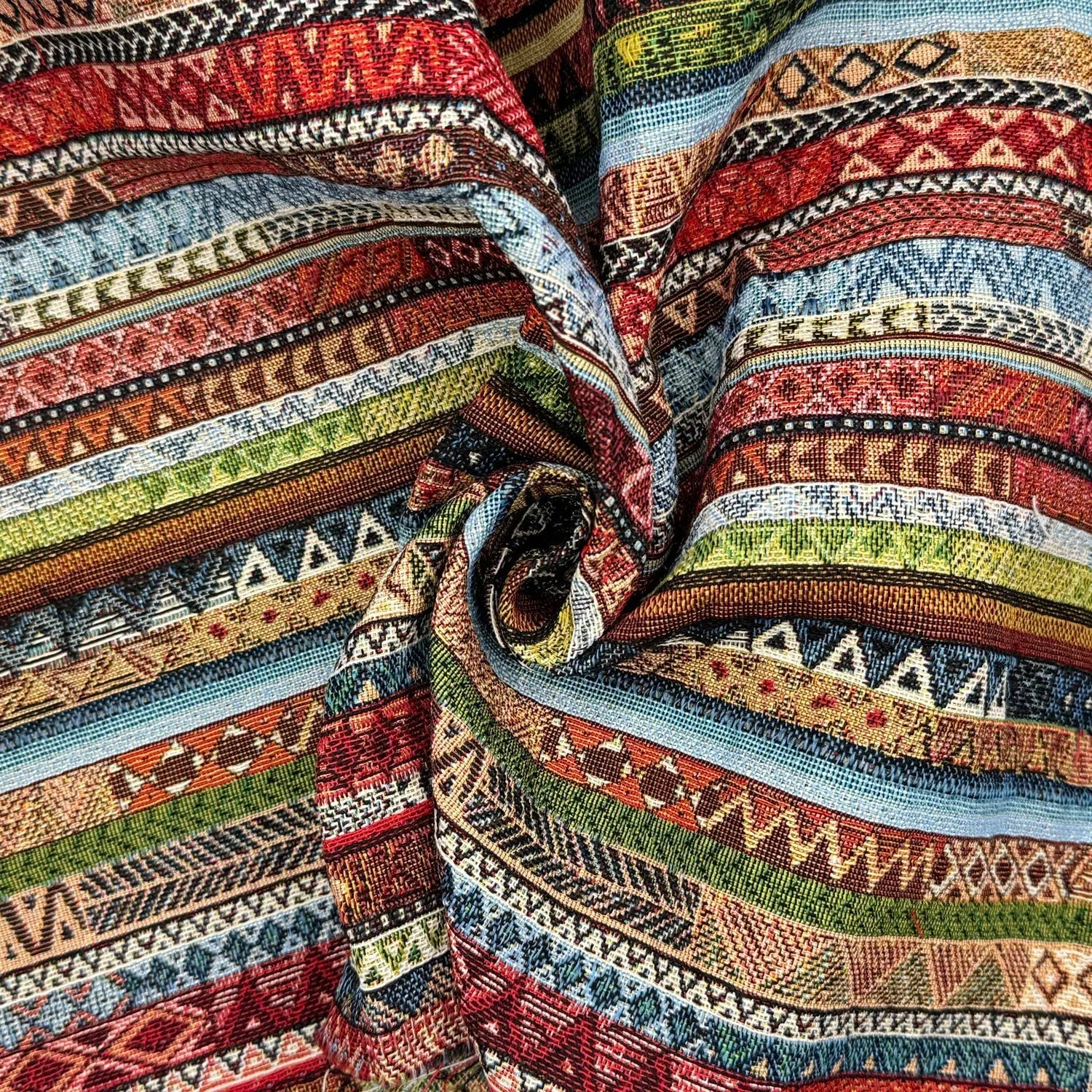 Luxury Weight Cotton Rich Tapestry Fabric | New World Full Colour 55