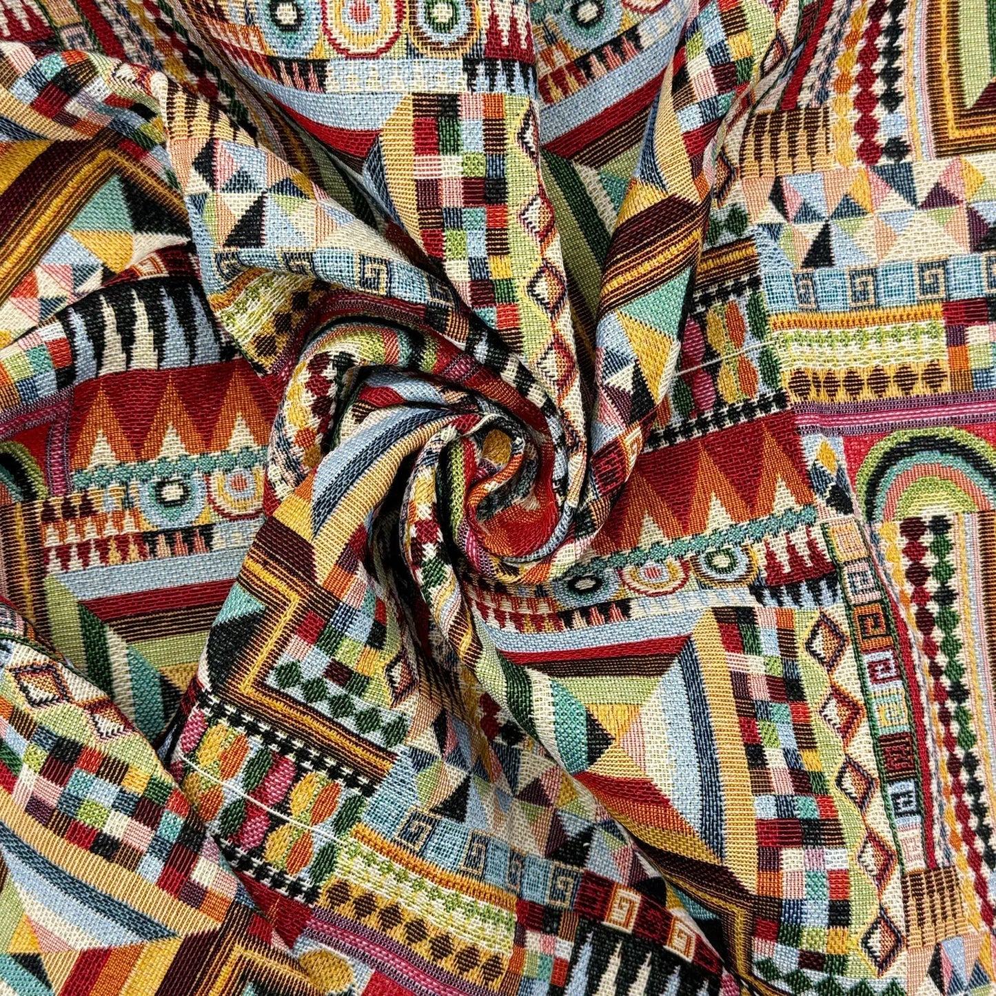 Luxury Weight Cotton Rich Tapestry Fabric | New World Full Colour 55" (140cm) Wide – Sold by the Meter