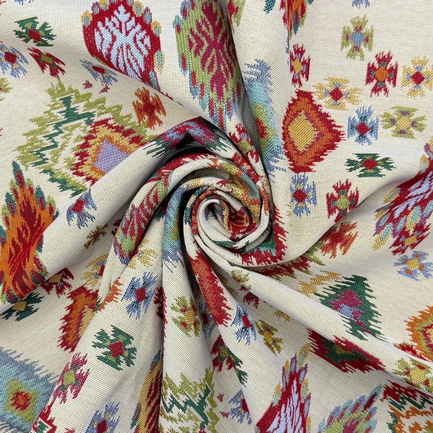 Luxury Cotton Rich Tapestry Fabric – New World Full Colour 55