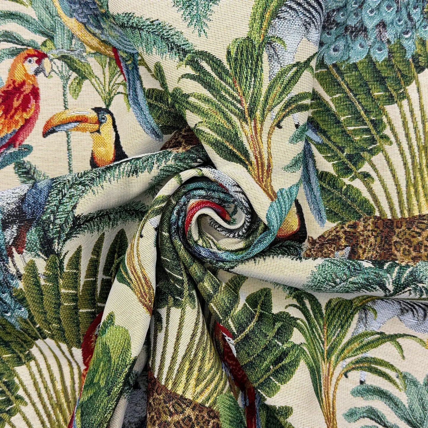 Luxury Cotton Rich Tapestry Fabric – New World Full Colour 55" (140cm) Wide – 15M Roll