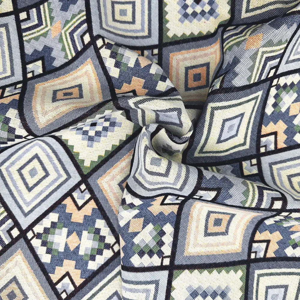 Luxury Cotton Rich Tapestry Fabric – New World Full Colour 55