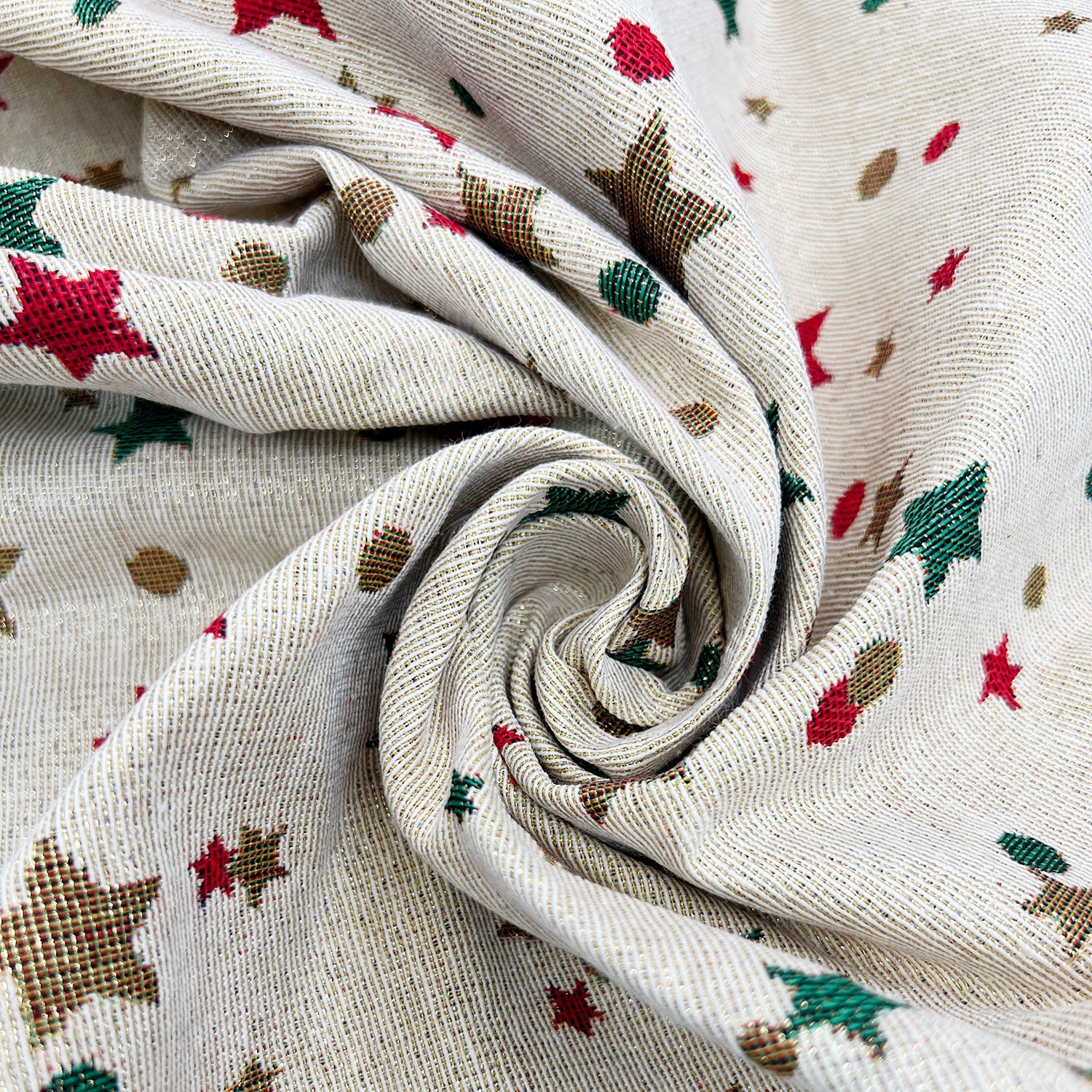 Luxury Weight Cotton Rich Tapestry Fabric with Lurex Yarn | 55