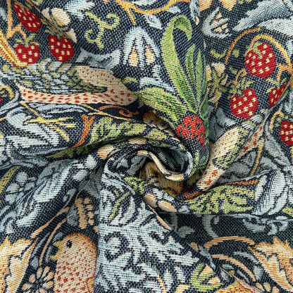 William Morris Tapestry Fabric – Luxury Cotton Rich Side-Matching 55" (140cm) Wide – 15M Roll