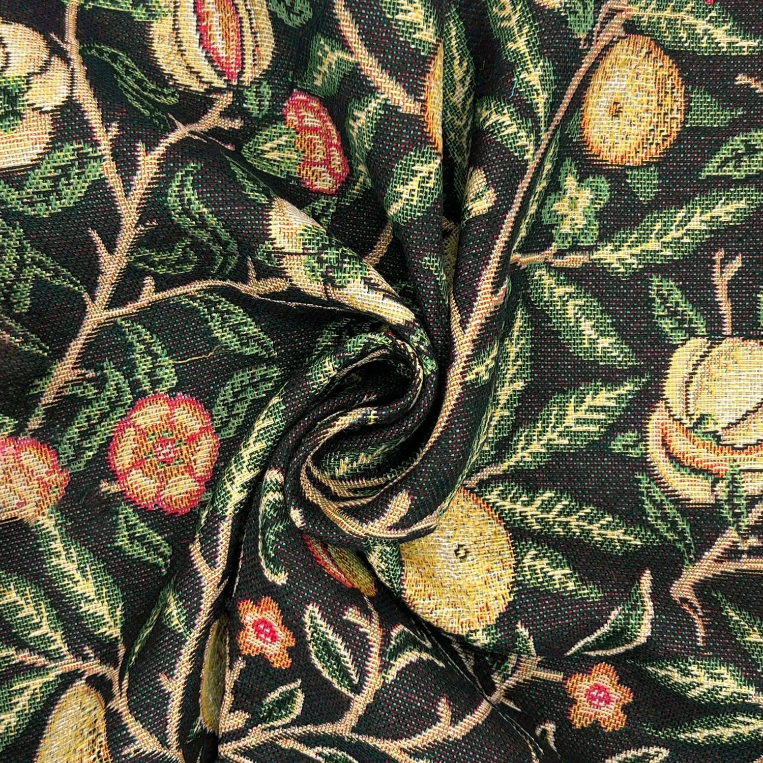 William Morris Tapestry Fabric – Luxury Cotton Rich Side-Matching 55