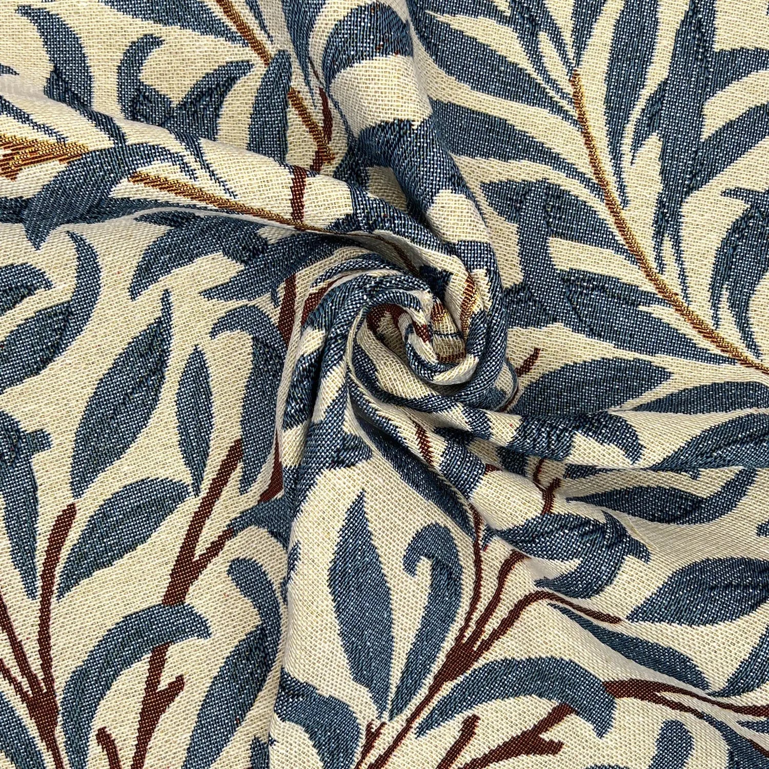 William Morris Tapestry Fabric – Luxury Cotton Rich Side-Matching 55