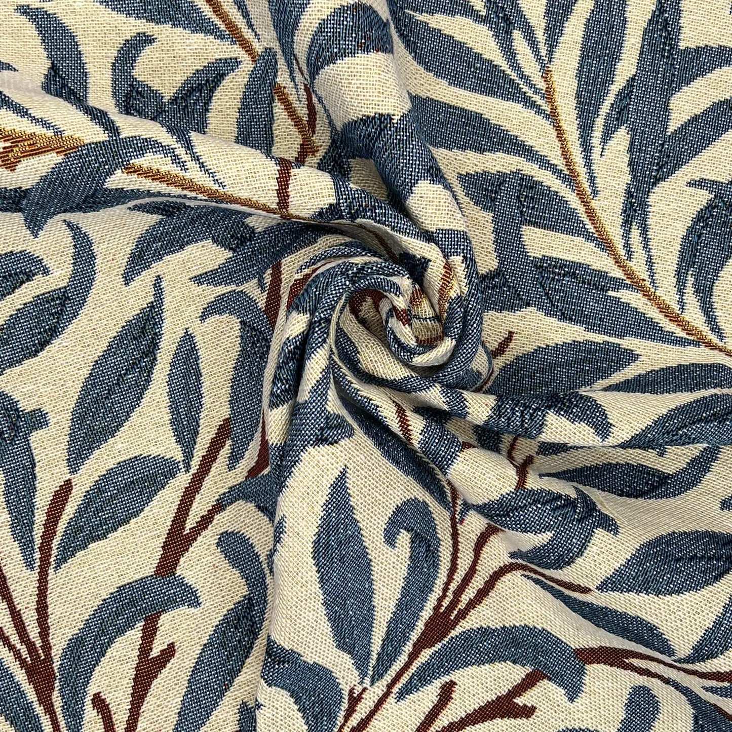 William Morris Tapestry Fabric – Luxury Cotton Rich Side-Matching 55" (140cm) Wide – 15M Roll