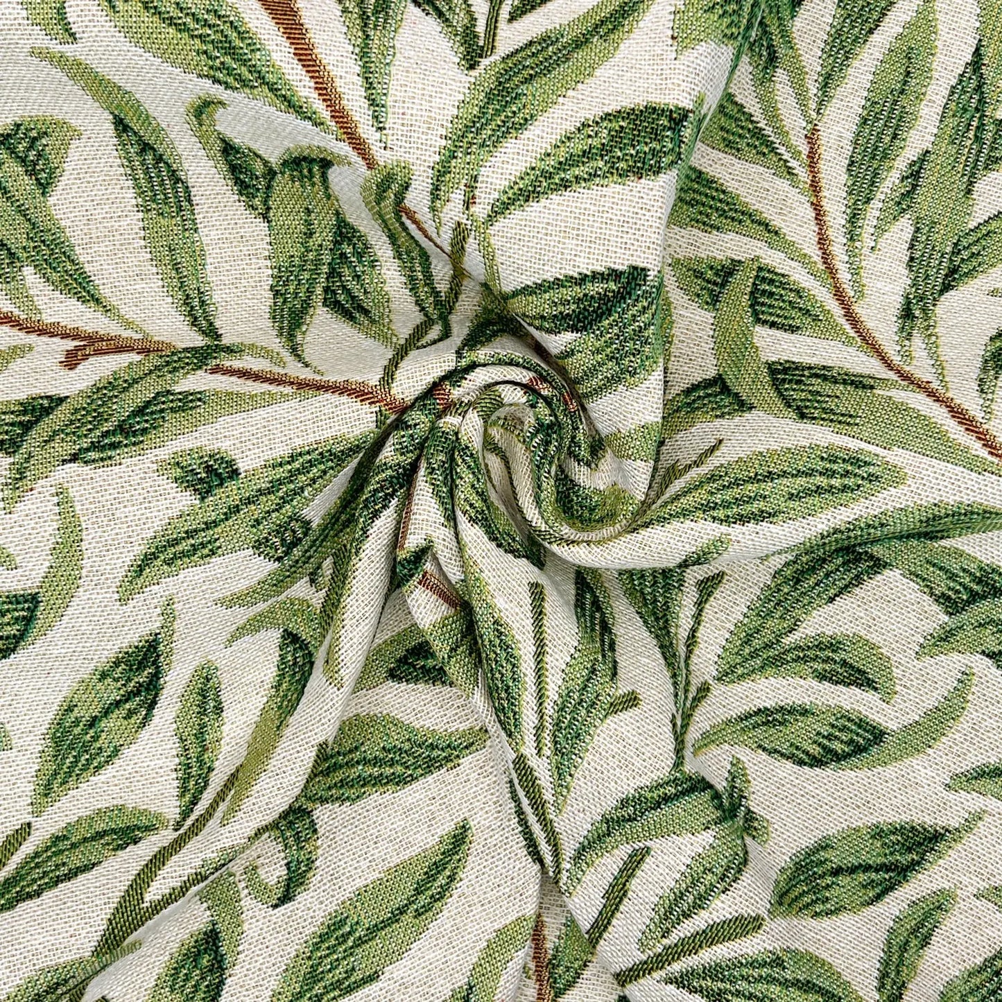 William Morris Tapestry Fabric – Luxury Cotton Rich Side-Matching 55" (140cm) Wide – 15M Roll