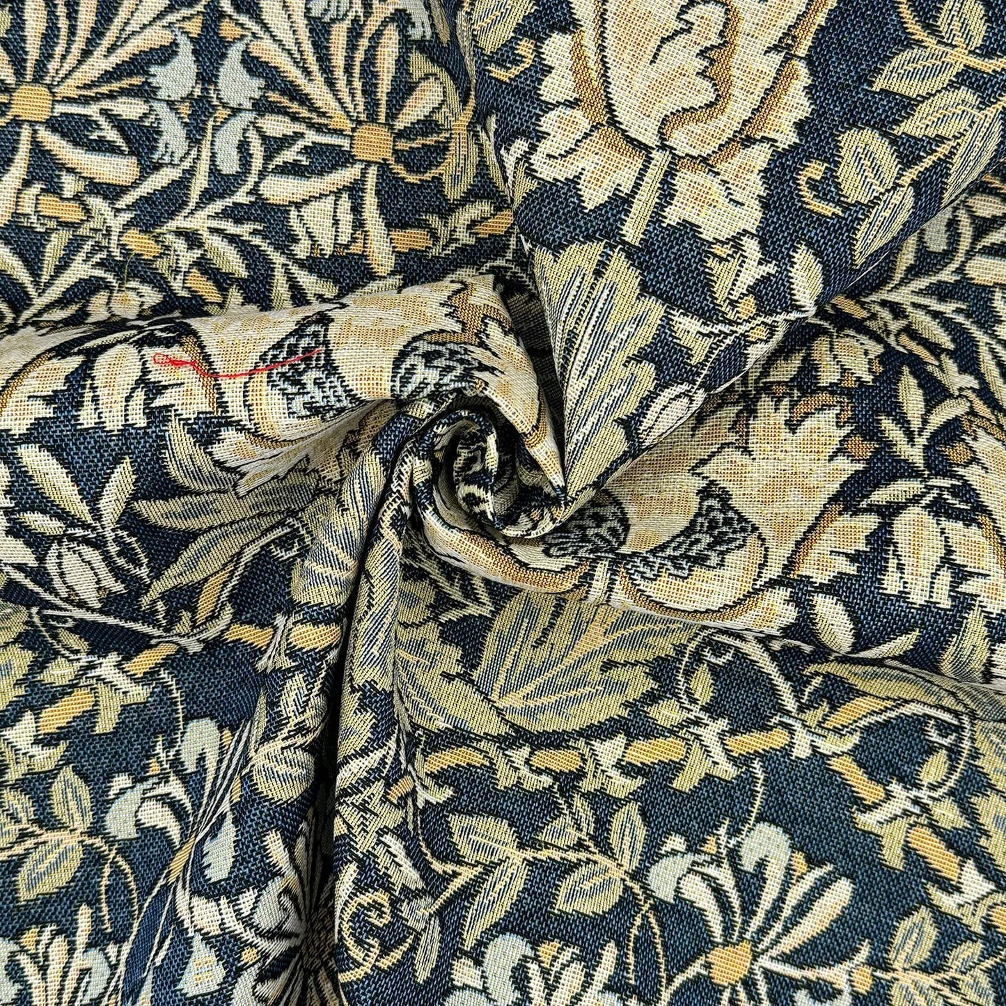 William Morris Tapestry Fabric – Luxury Cotton Rich Side-Matching 55" (140cm) Wide – 15M Roll