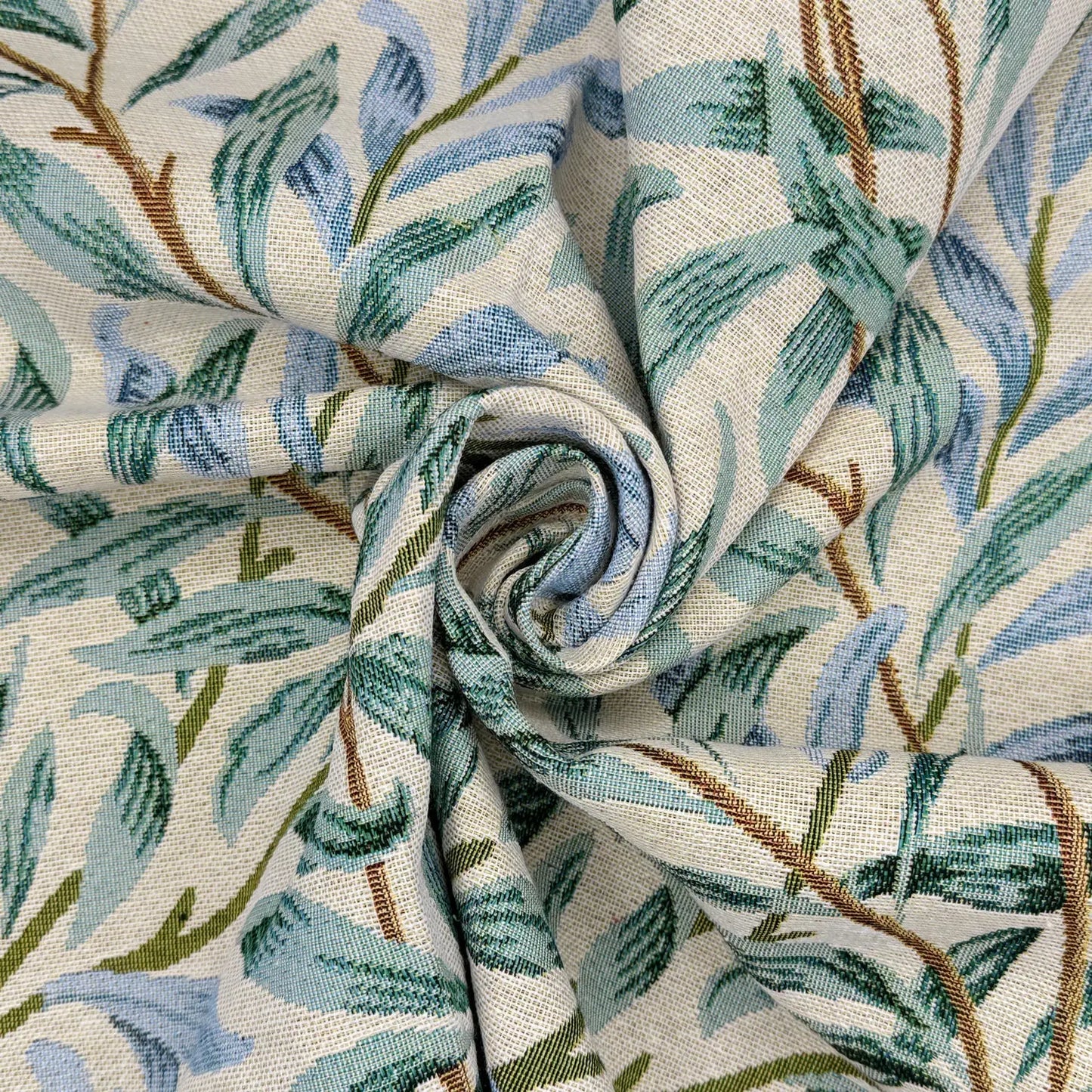 William Morris Tapestry Fabric – Luxury Cotton Rich Side-Matching 55" (140cm) Wide – 15M Roll