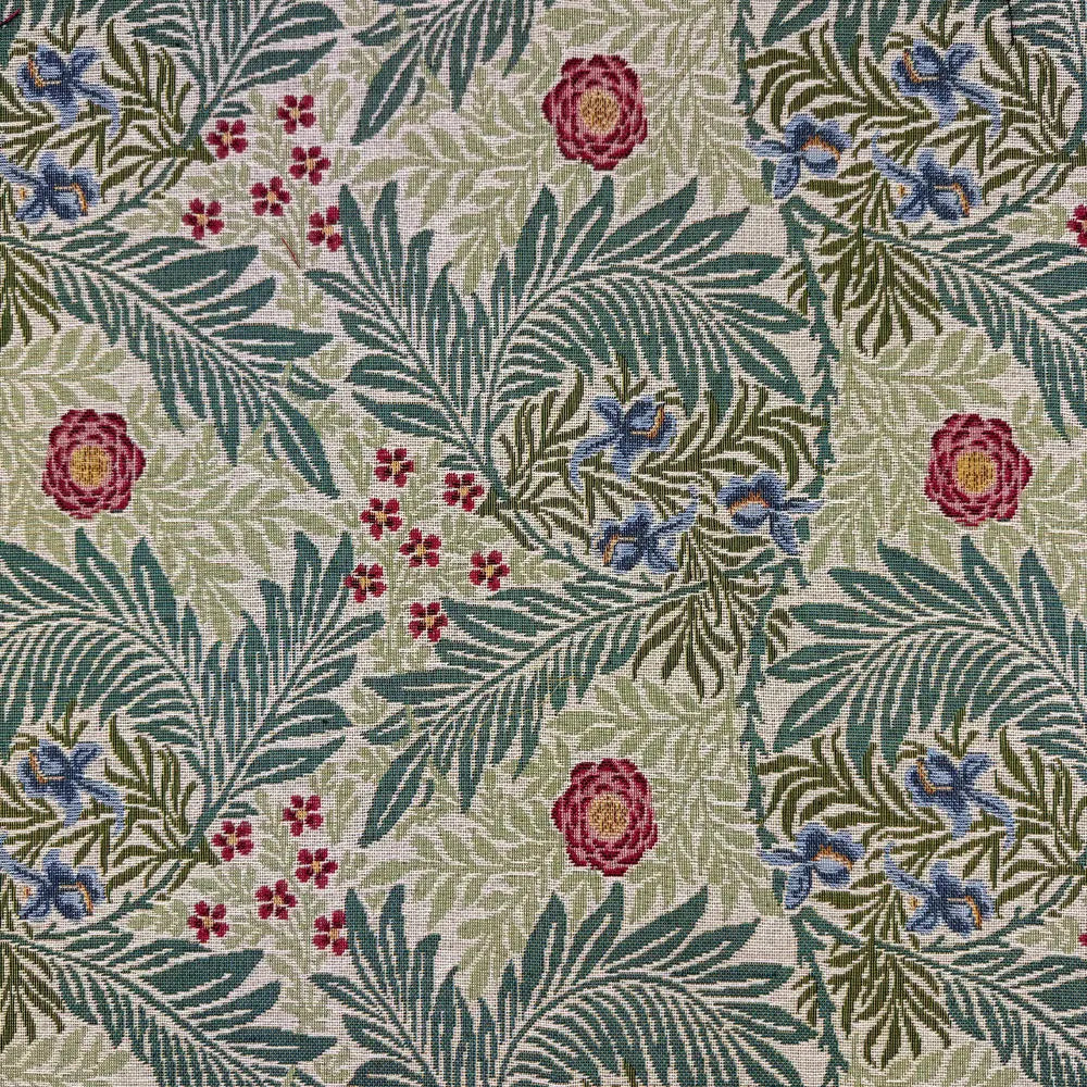 William Morris Tapestry Fabric – Luxury Cotton Rich Side-Matching 55