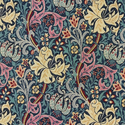 William Morris Tapestry Fabric – Luxury Cotton Rich Side-Matching 55" (140cm) Wide – 15M Roll