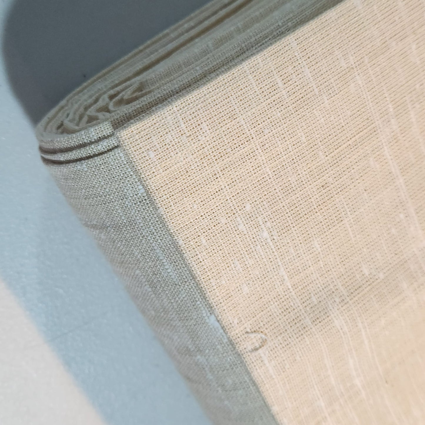 100% Natural Cotton Linen Fabric Soft Mélange Dress Craft Quilting Material 44"