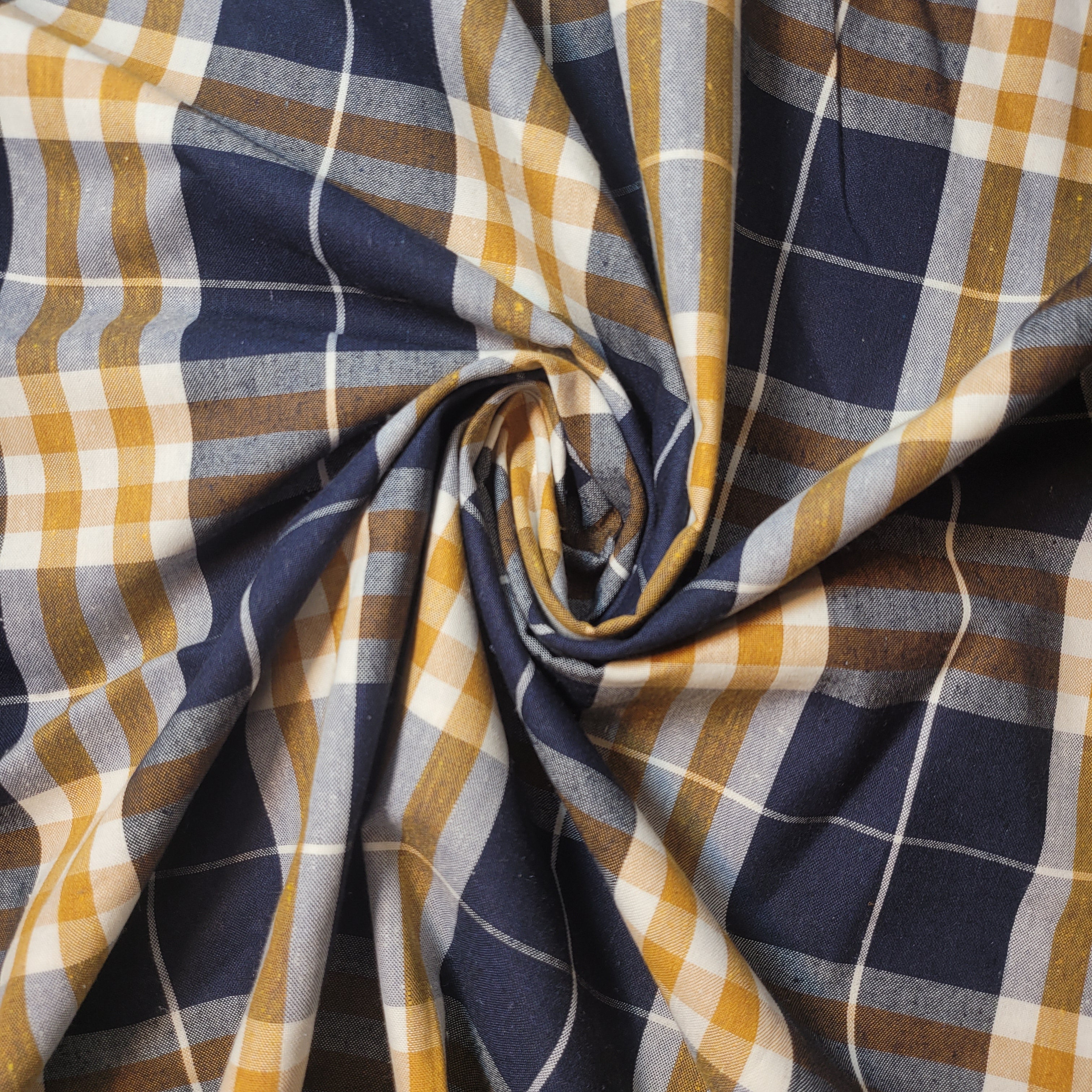 100% Cotton Tartan & Check Plaid Fabric | 58