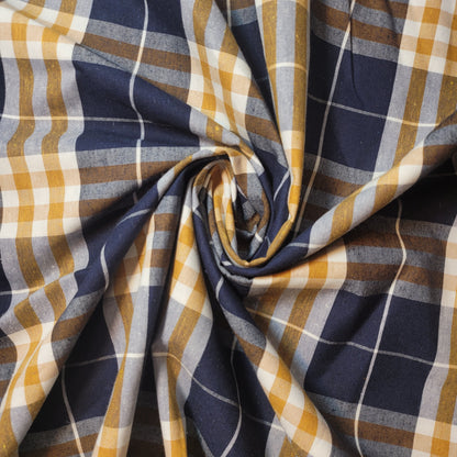 100% Cotton Tartan & Check Plaid Fabric – 58" Wide Stripe Dress, Quilting & Craft Material by the Metre