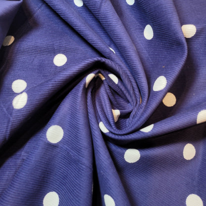 Italian 100% Cotton Velvet Corduroy Fabric – 58" Wide Plain & Printed Jumbo / Needle Cord for Upholstery & Dressmaking