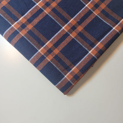 100% Cotton Tartan & Check Plaid Fabric – 58" Wide Stripe Dress, Quilting & Craft Material by the Metre