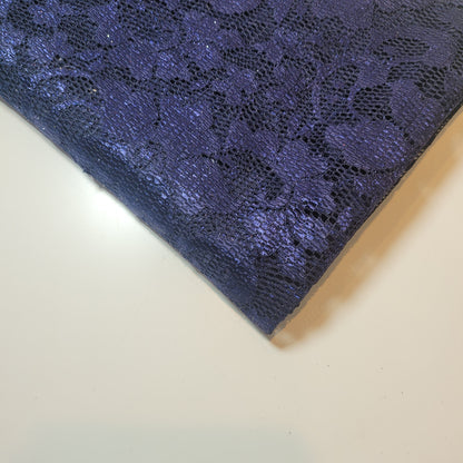 Floral Bridal Lace Fabric – 58" Wide Polyester Mesh & Elastane Blend Dress Material by the Meter