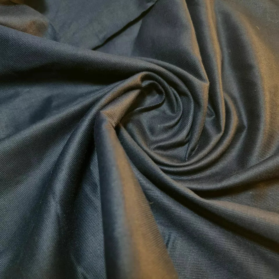 Plain Thick 100% Cotton Drill Fabric – 58" Wide Workwear, Dress, Twill & Craft Material – Sold by the Meter
