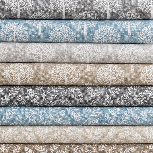 European Produced Recycled Cotton Rich Linen Fabric | Durable 55" (140cm) Wide 210gsm Craft & Upholstery Material – Sold by the Meter