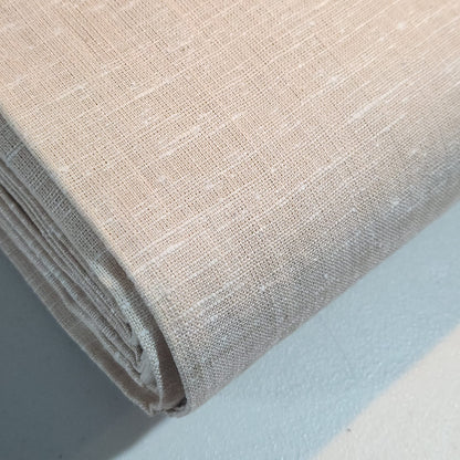 100% Natural Cotton Linen Fabric Soft Mélange Dress Craft Quilting Material 44"