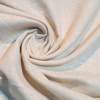 100% Natural Cotton Linen Fabric Soft Mélange Dress Craft Quilting Material 44"