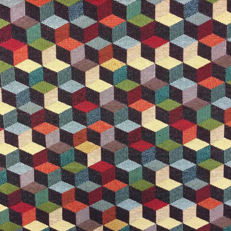 Luxury Cotton Rich Tapestry Fabric – New World Full Colour 55" (140cm) Wide – 15M Roll