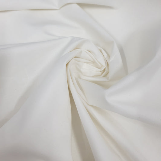 Ivory Clearance 100% Cotton Fabric Plain Solid Quilting Craft Dress Material 44" By The Meter
