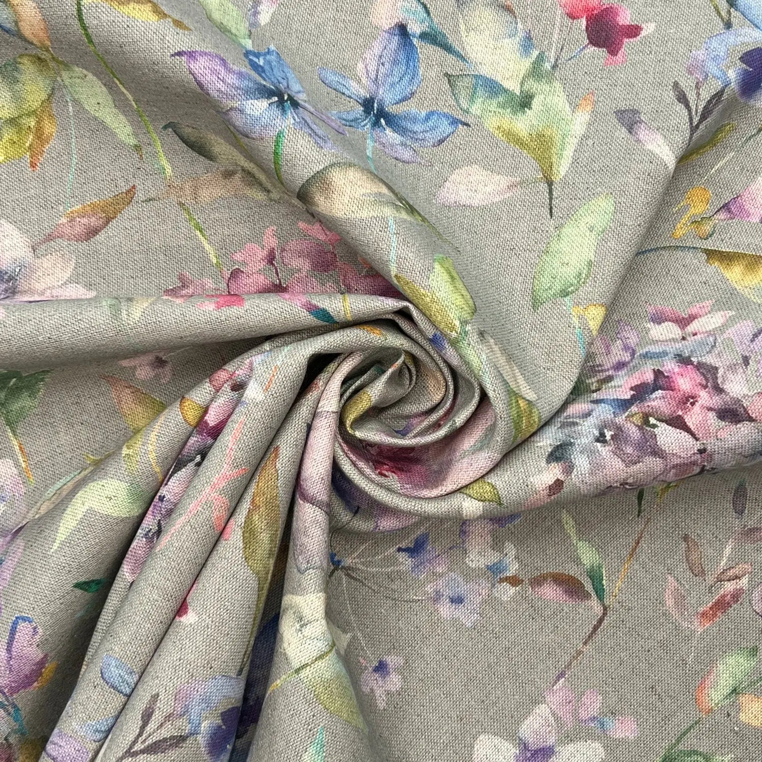 Recycled Cotton Organic Linen Printed Fabric | Sustainable 55