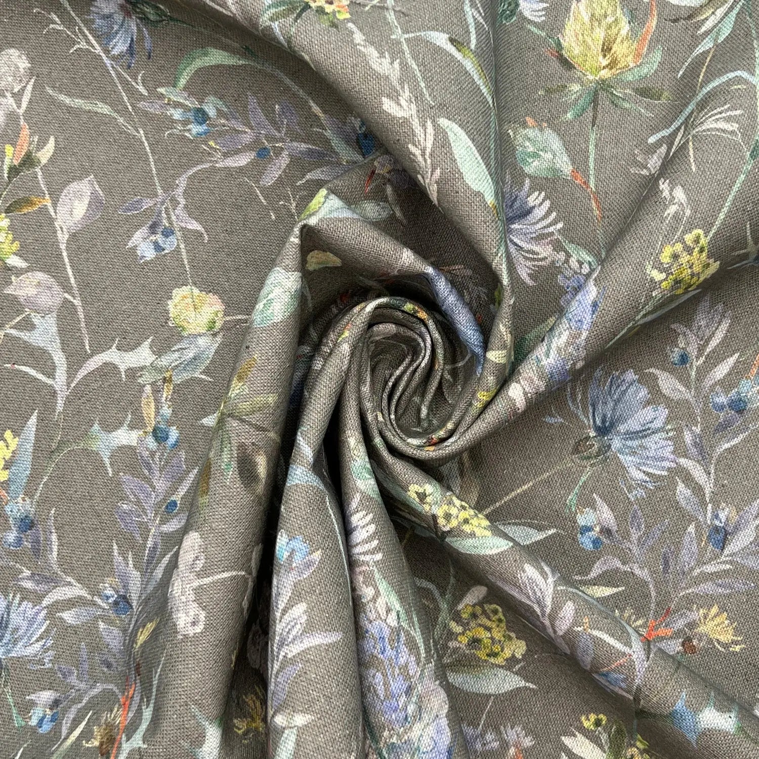 Recycled Cotton Organic Linen Printed Fabric | Sustainable 55