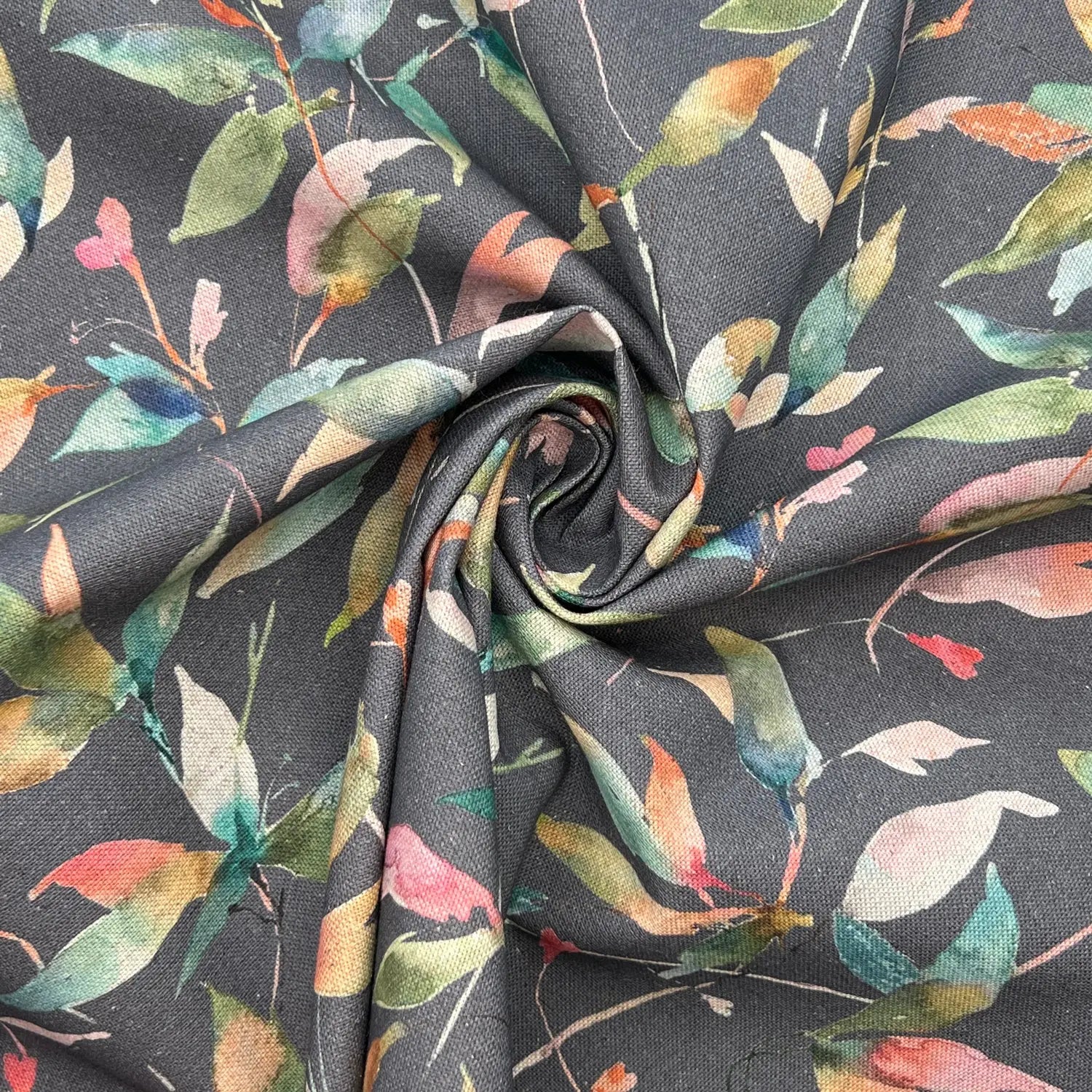 Recycled Cotton Organic Linen Printed Fabric | Sustainable 55