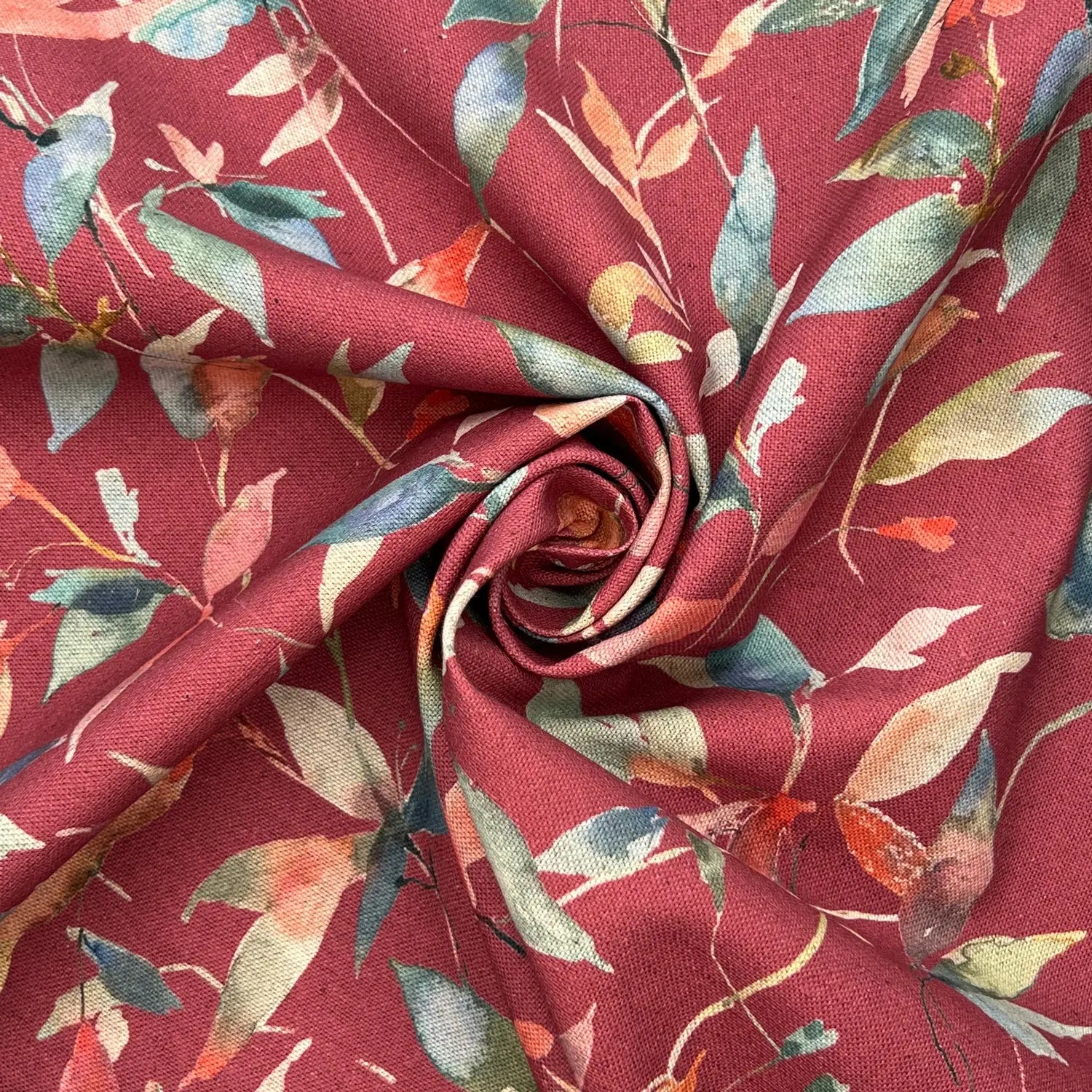 Recycled Cotton Organic Linen Printed Fabric | Sustainable 55