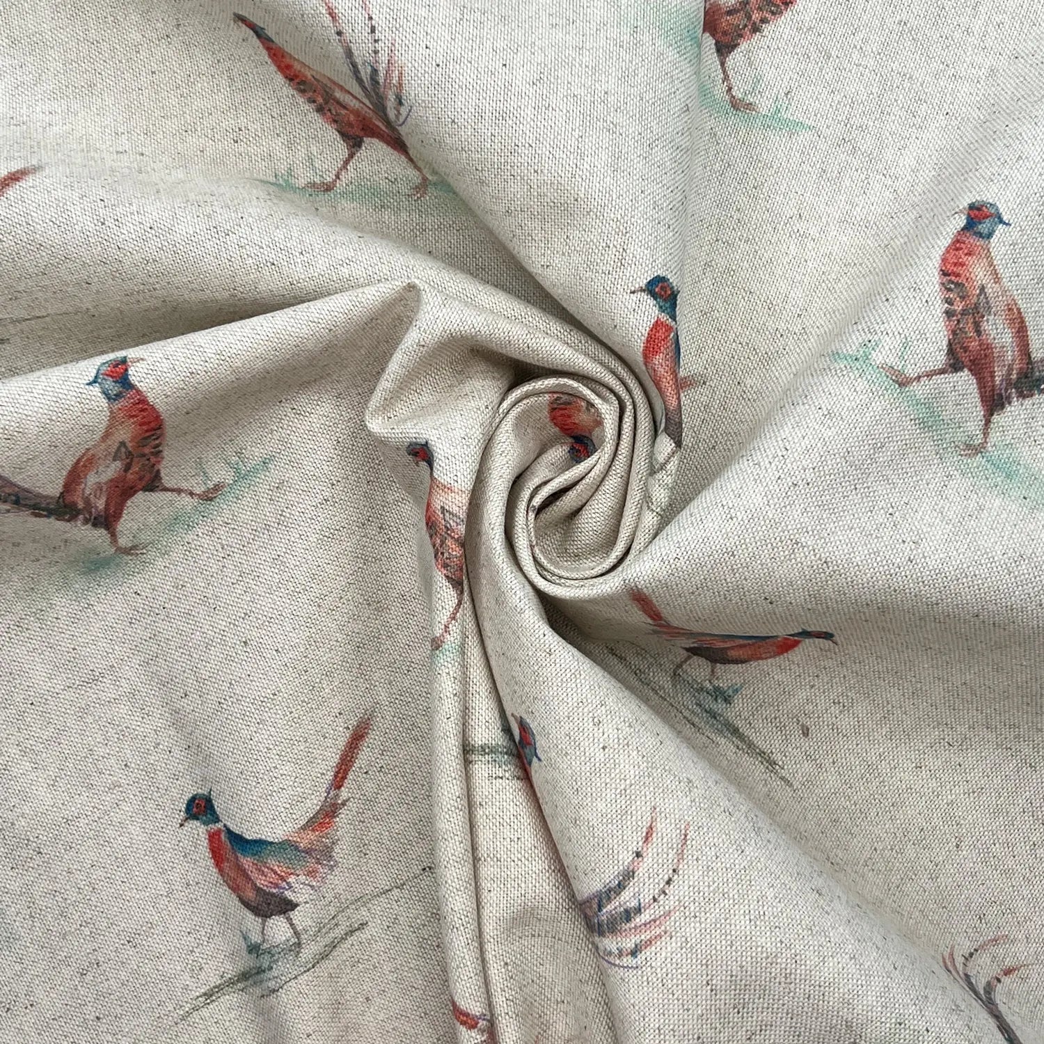 Recycled Cotton Organic Linen Printed Fabric | Sustainable 55