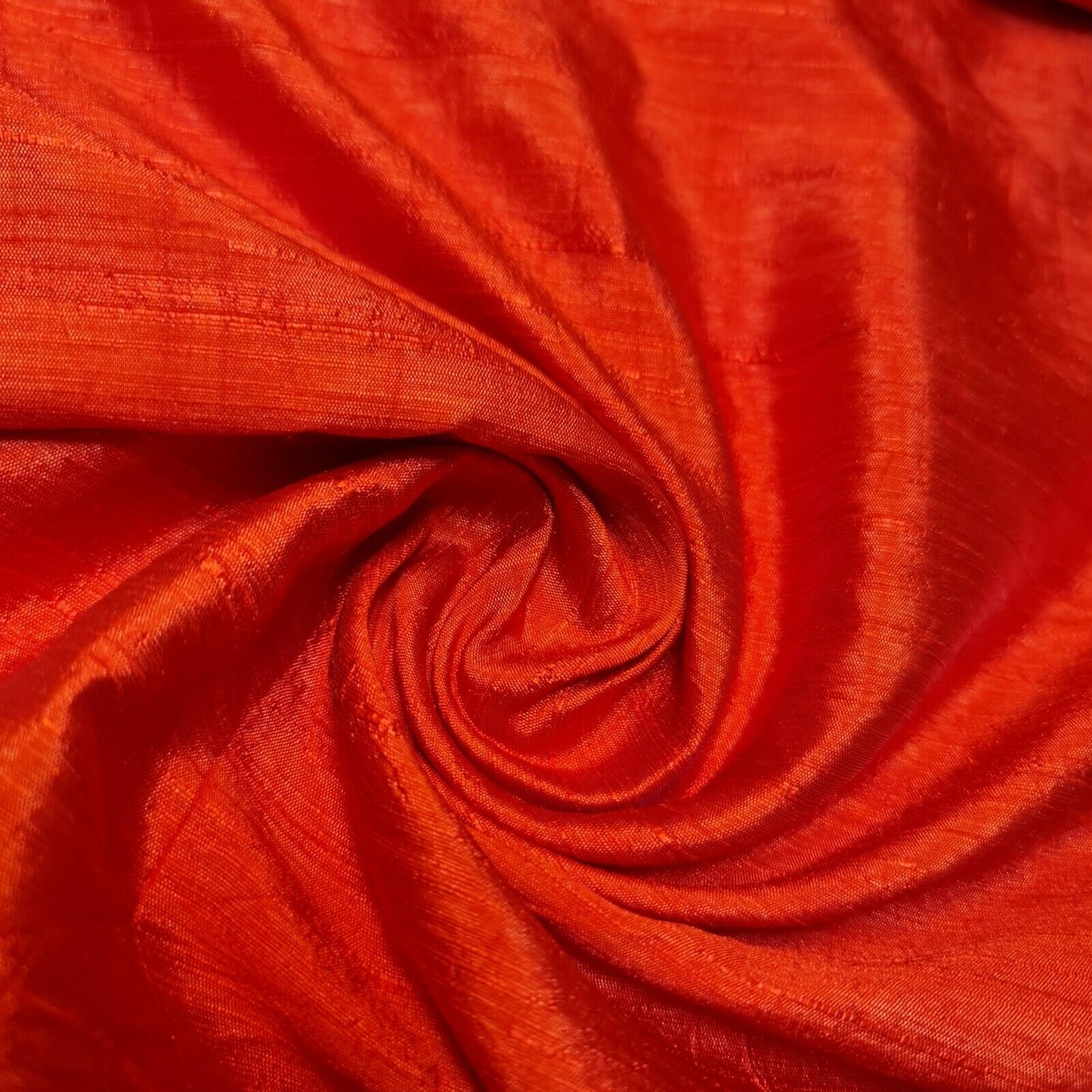 Plain Slub Faux Dupion Raw Silk Fabric – 100% Polyester – 44" Wide Upholstery, Bridal & Craft Material by the Metre