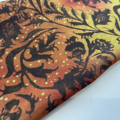 Floral Printed Polyester Georgette and Sheer Chiffon Fabric – Summer Dress Material