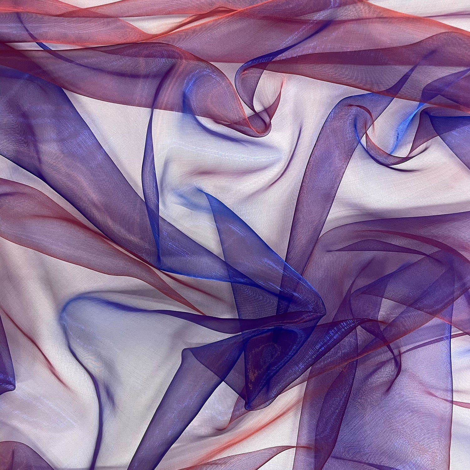 Two Tone Organza Fabric | Sheer Two-Colour Organza 59