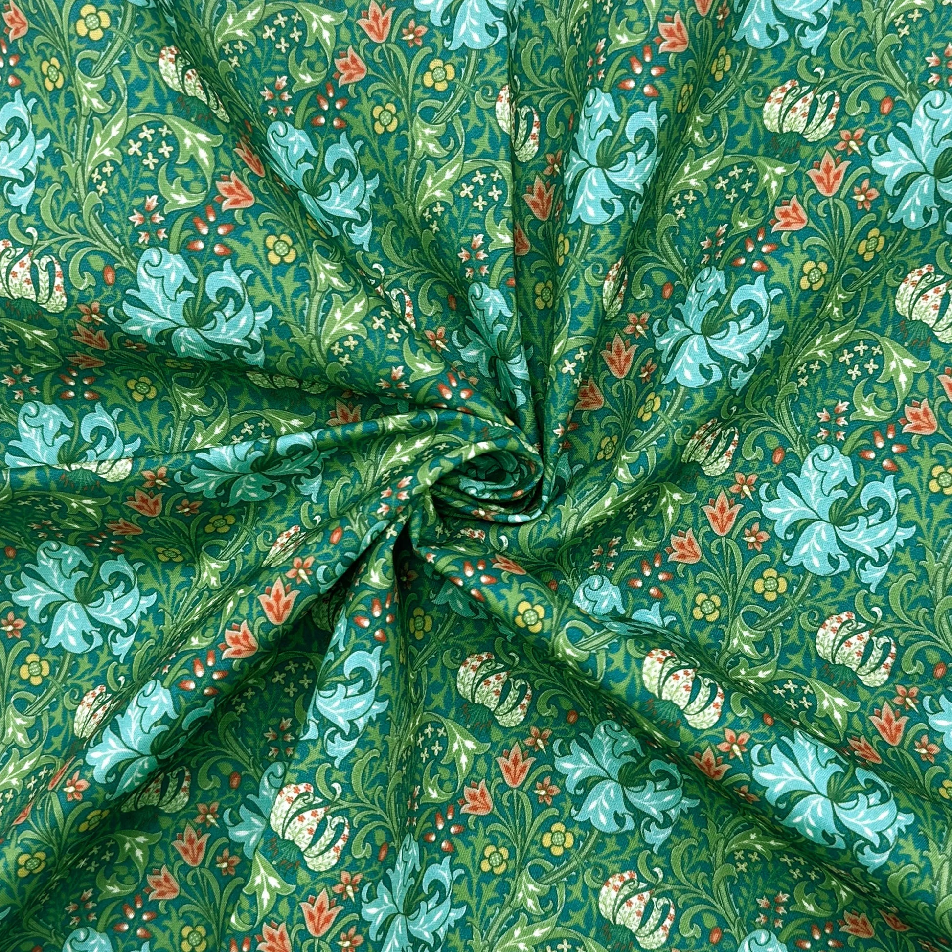 Polycotton Digital Print Fabric | 80% Polyester 20% Cotton 45" (115cm) Wide Lightweight Printed Fabric – Sold by the Meter
