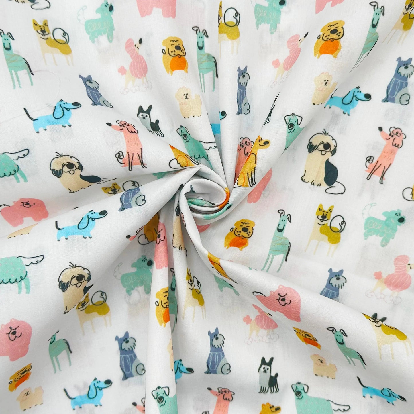Polycotton Digital Print Fabric | 80% Polyester 20% Cotton 45" (115cm) Wide Lightweight Printed Fabric – Sold by the Meter