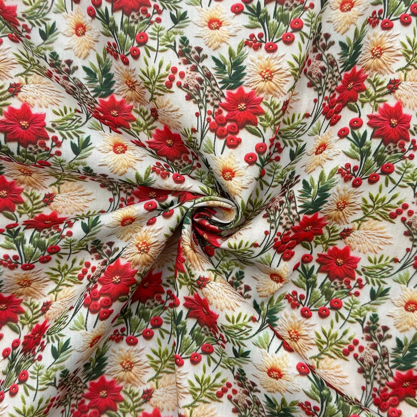 Polycotton Digital Print Fabric | 80% Polyester 20% Cotton 45" (115cm) Wide Lightweight Printed Fabric – Sold by the Meter