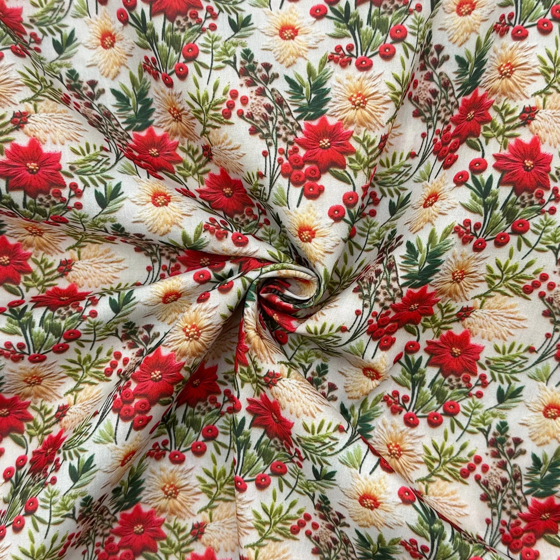 Polycotton Digital Print Fabric | 80% Polyester 20% Cotton 45" (115cm) Wide Lightweight Printed Fabric – Sold by the Meter