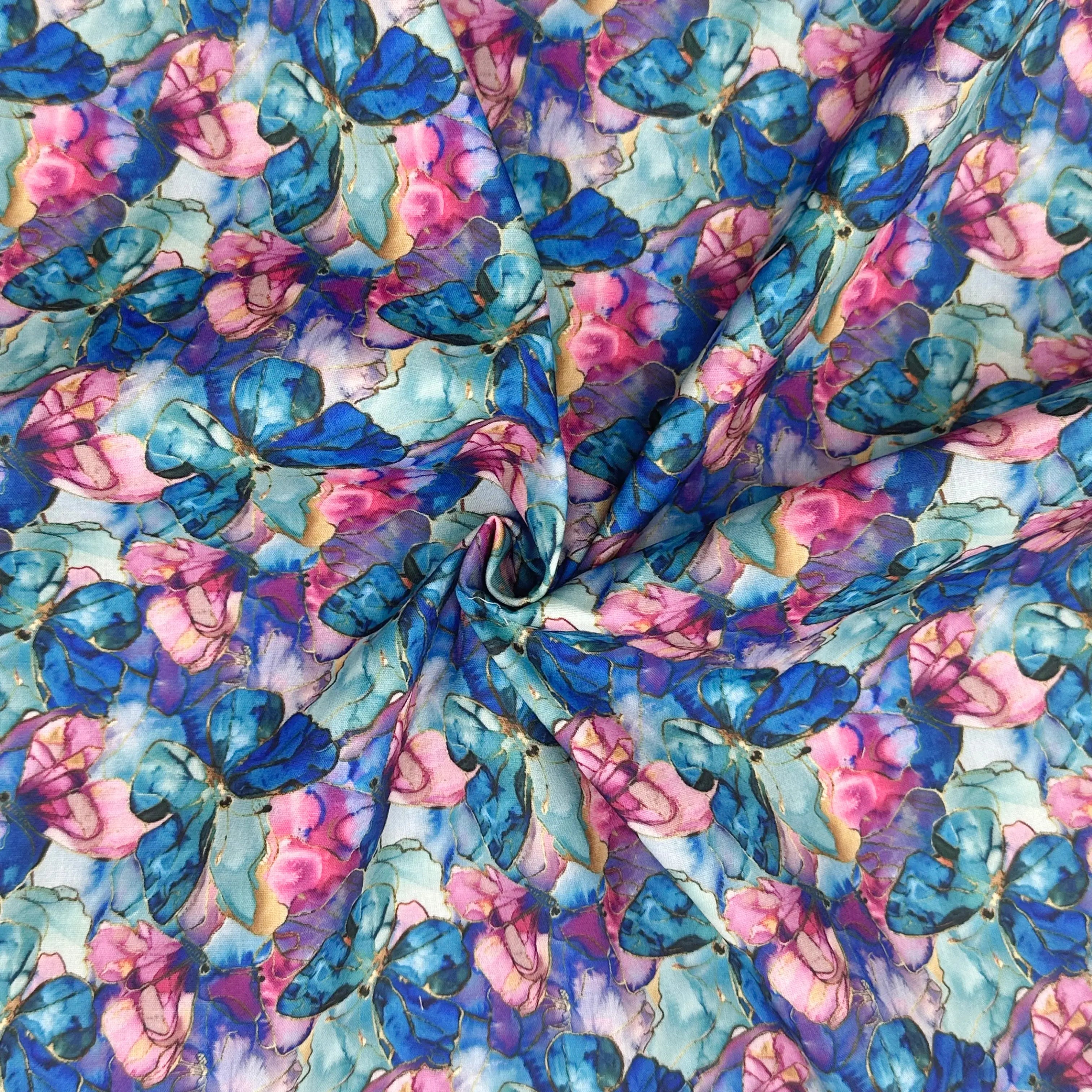 Polycotton Digital Print Fabric | 80% Polyester 20% Cotton 45