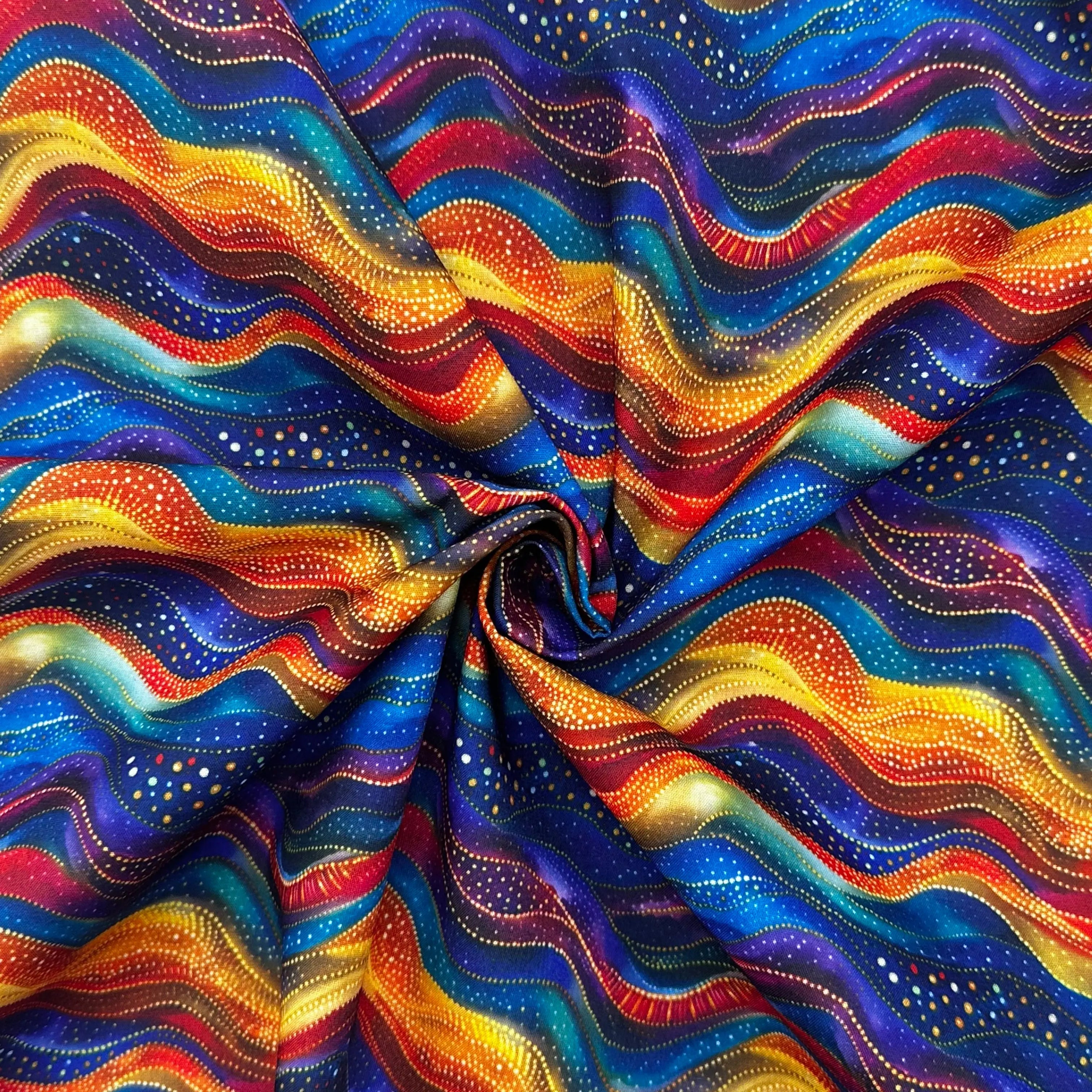 Polycotton Digital Print Fabric | 80% Polyester 20% Cotton 45