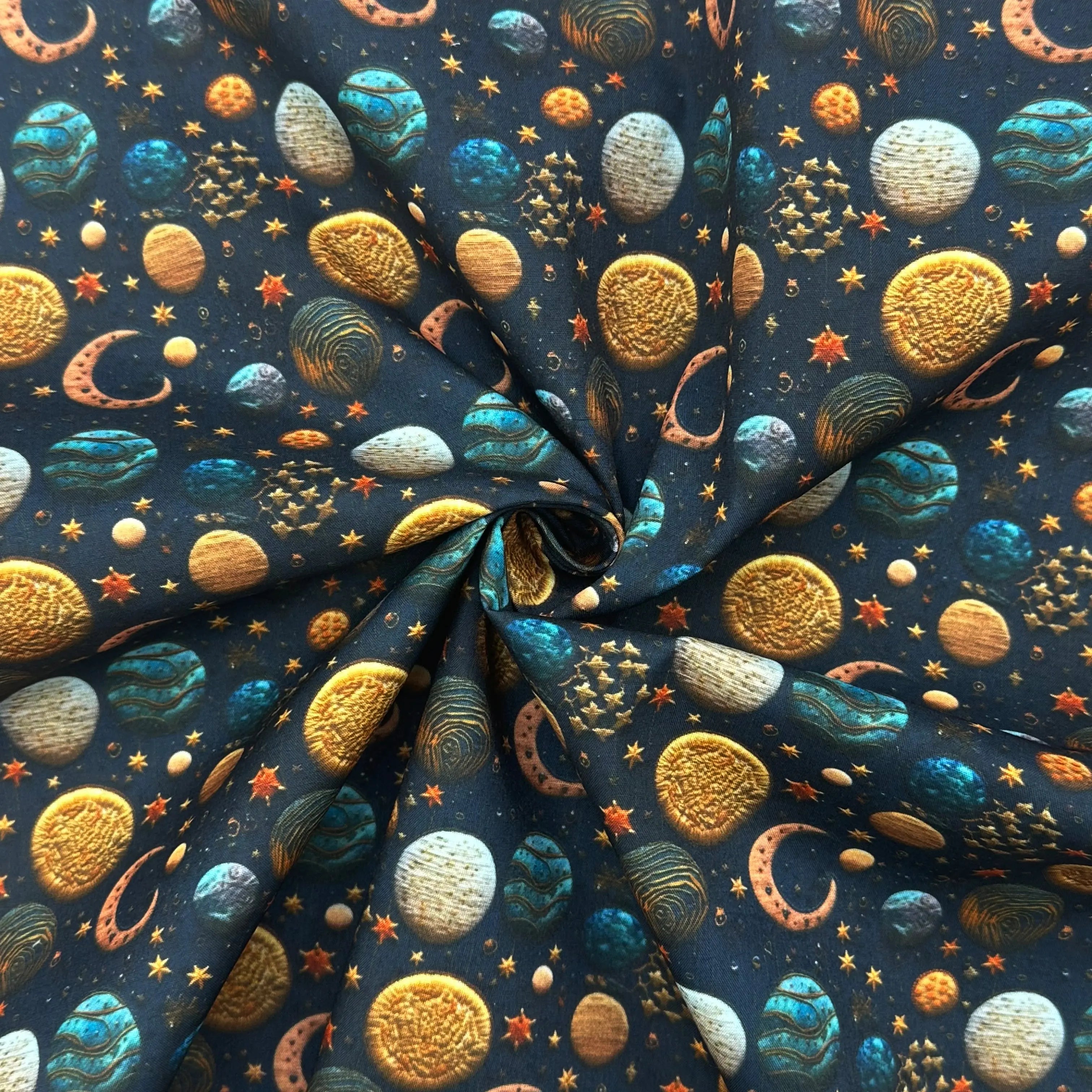 Polycotton Digital Print Fabric | 80% Polyester 20% Cotton 45