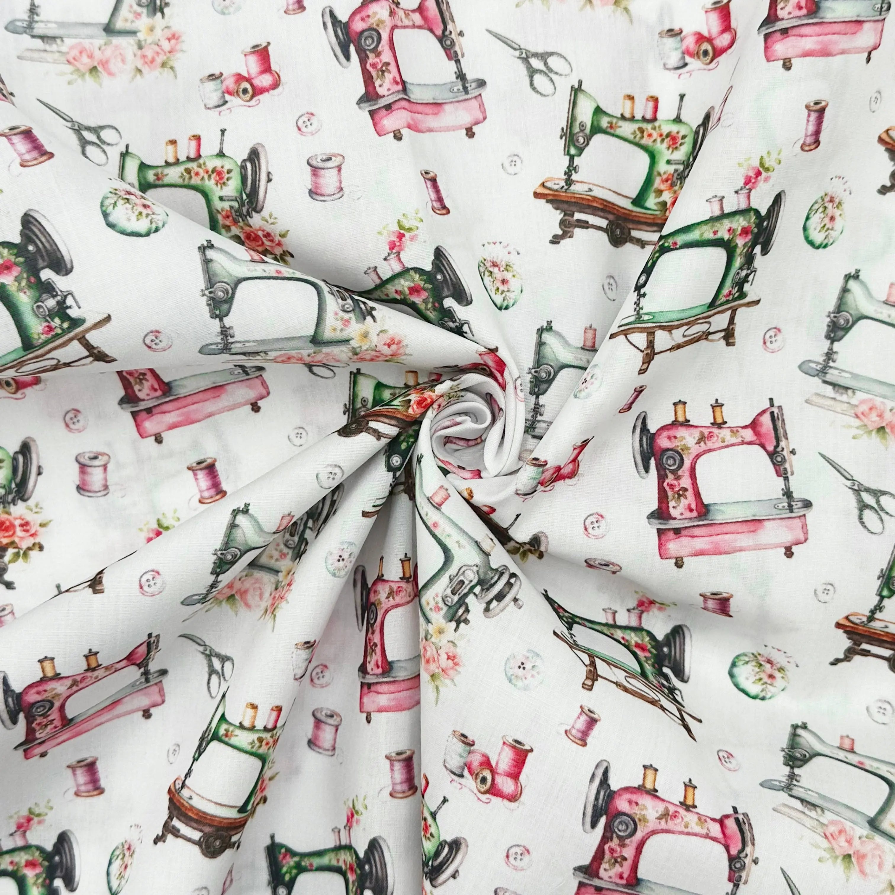 Polycotton Digital Print Fabric | 80% Polyester 20% Cotton 45