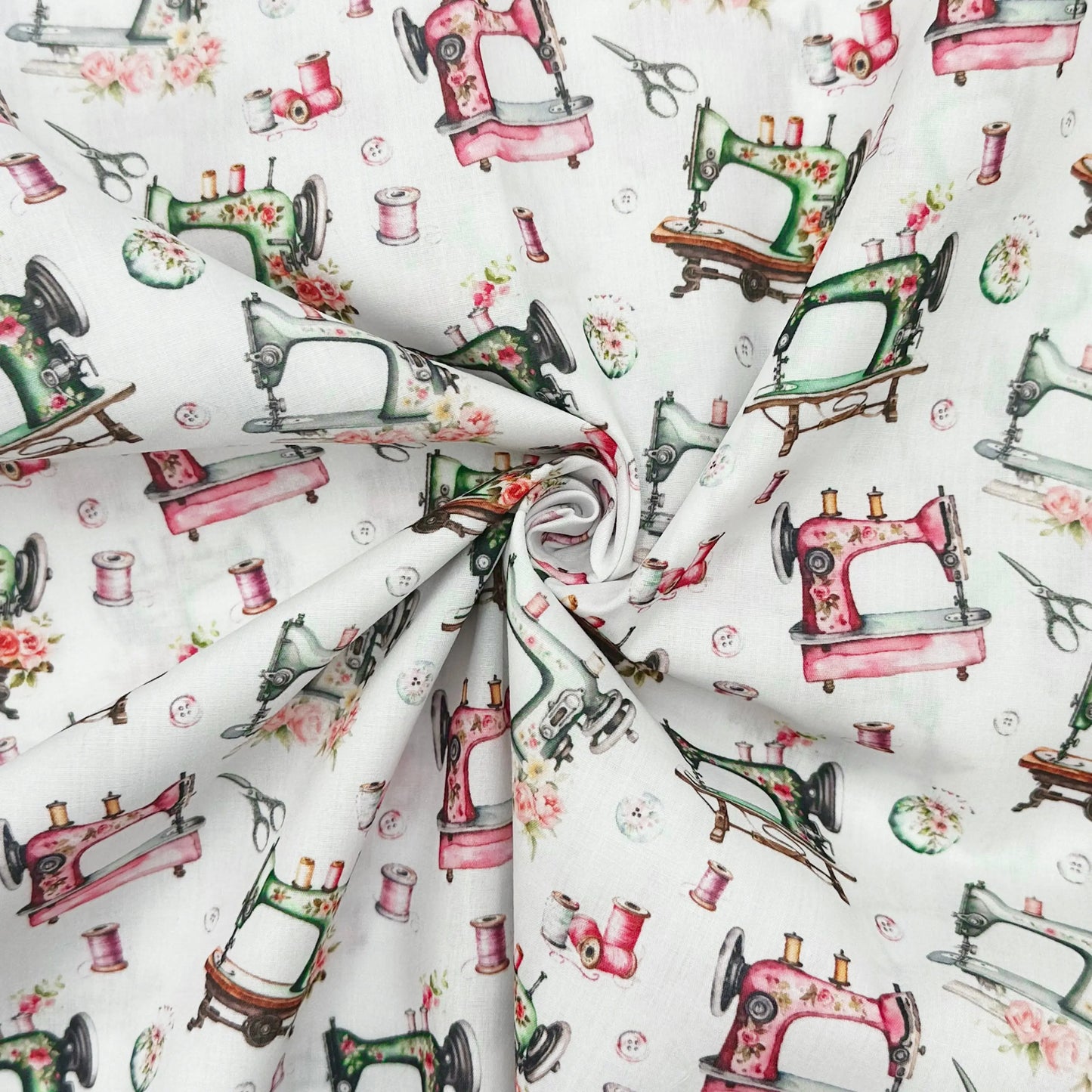 Polycotton Digital Print Fabric | 80% Polyester 20% Cotton 45" (115cm) Wide Lightweight Printed Fabric – Sold by the Meter