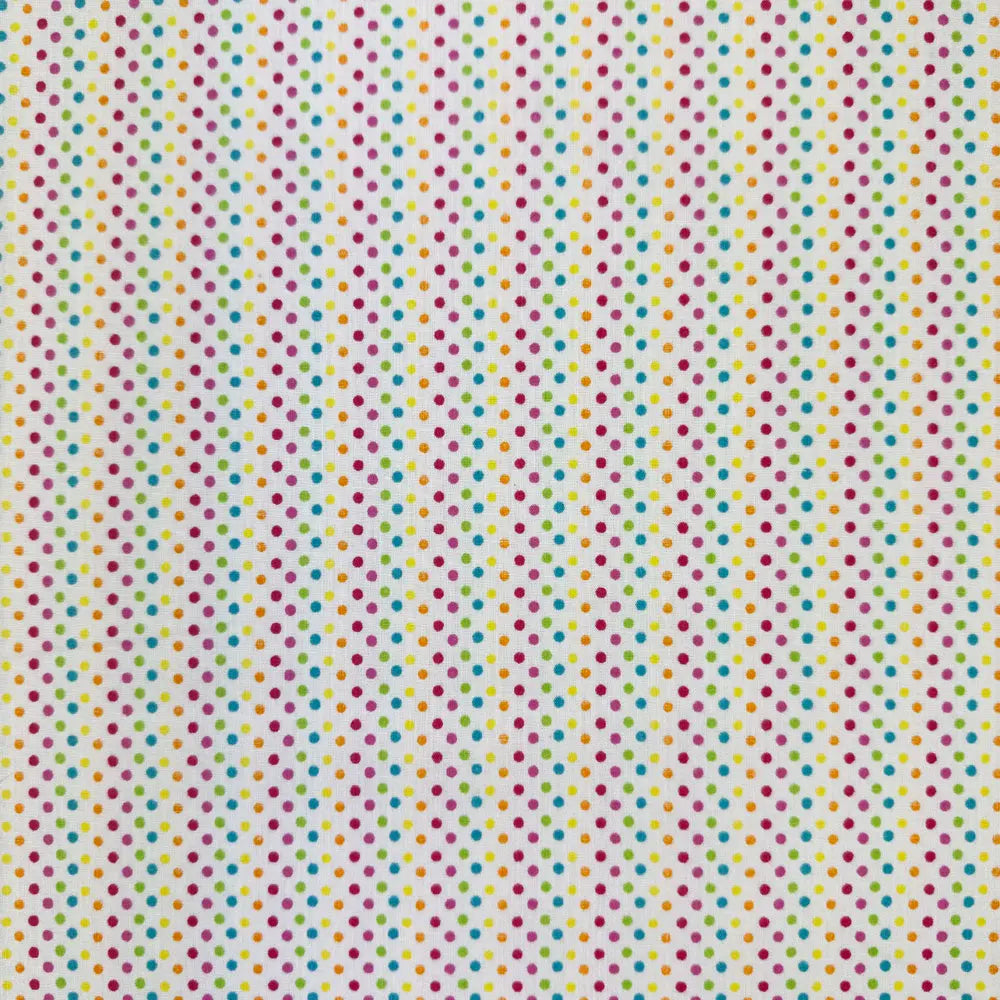 Polka Dot Polycotton Fabric – Pin Spot 112cm (44") Wide by the Metre
