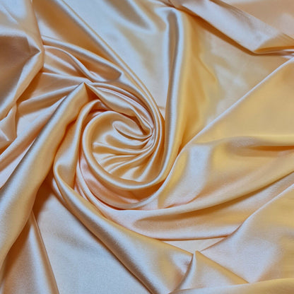 Satin Charmeuse Glossy Silky Polyester Fabric – 44" Wide – Bridal Dress, Craft & Event Material – 23m Bolt/Roll